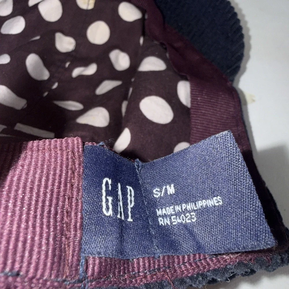 Gap Vintage Y2K 2006 Blue Cabbie Paperboy Baker Boy Cap Corduroy Newsboy Hat - Picture 8 of 10